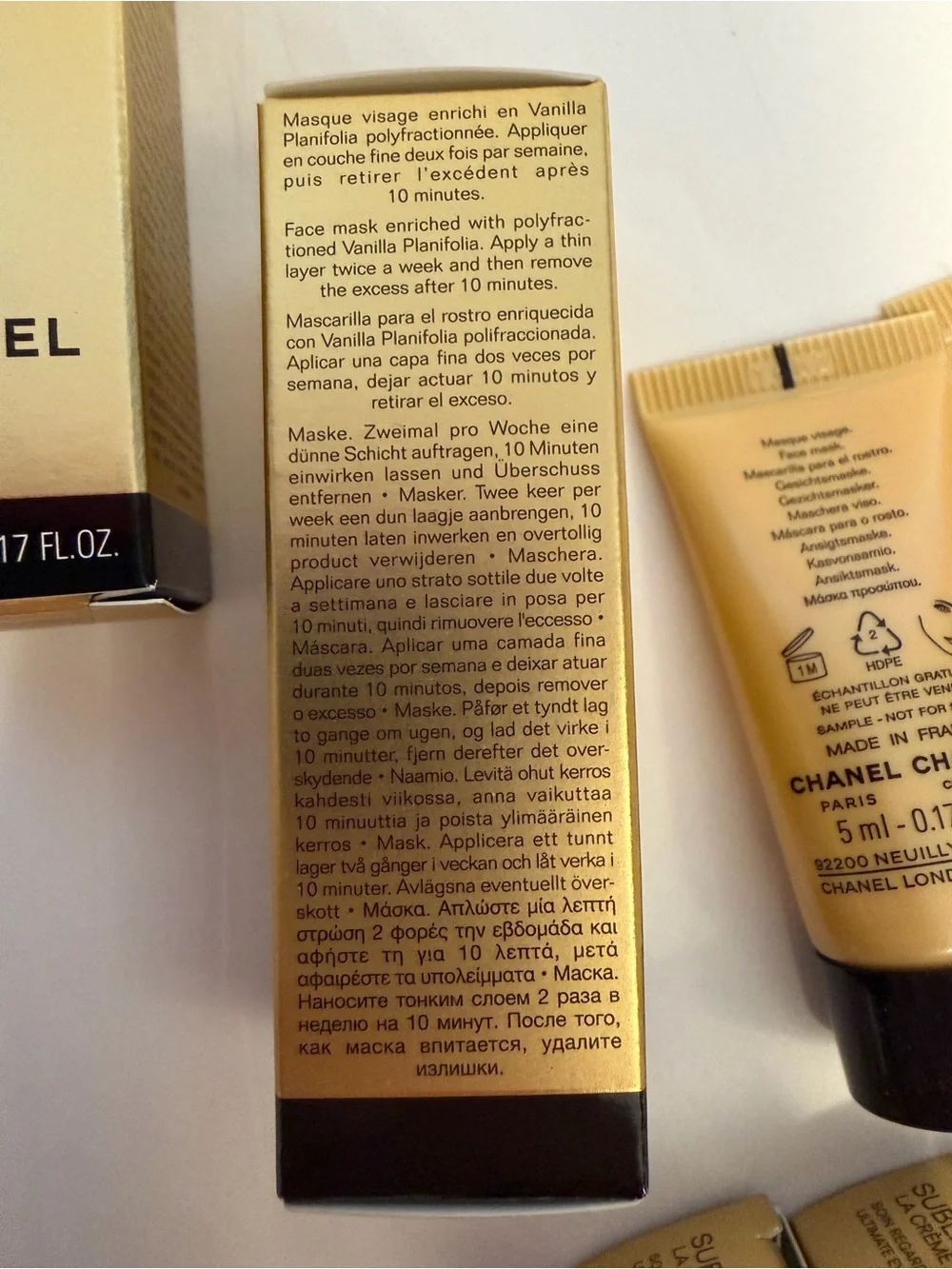 Chanel Sublimage Deluxe Sample Bundle Le Sérum Eye Cream Mask 6 Pc NIB